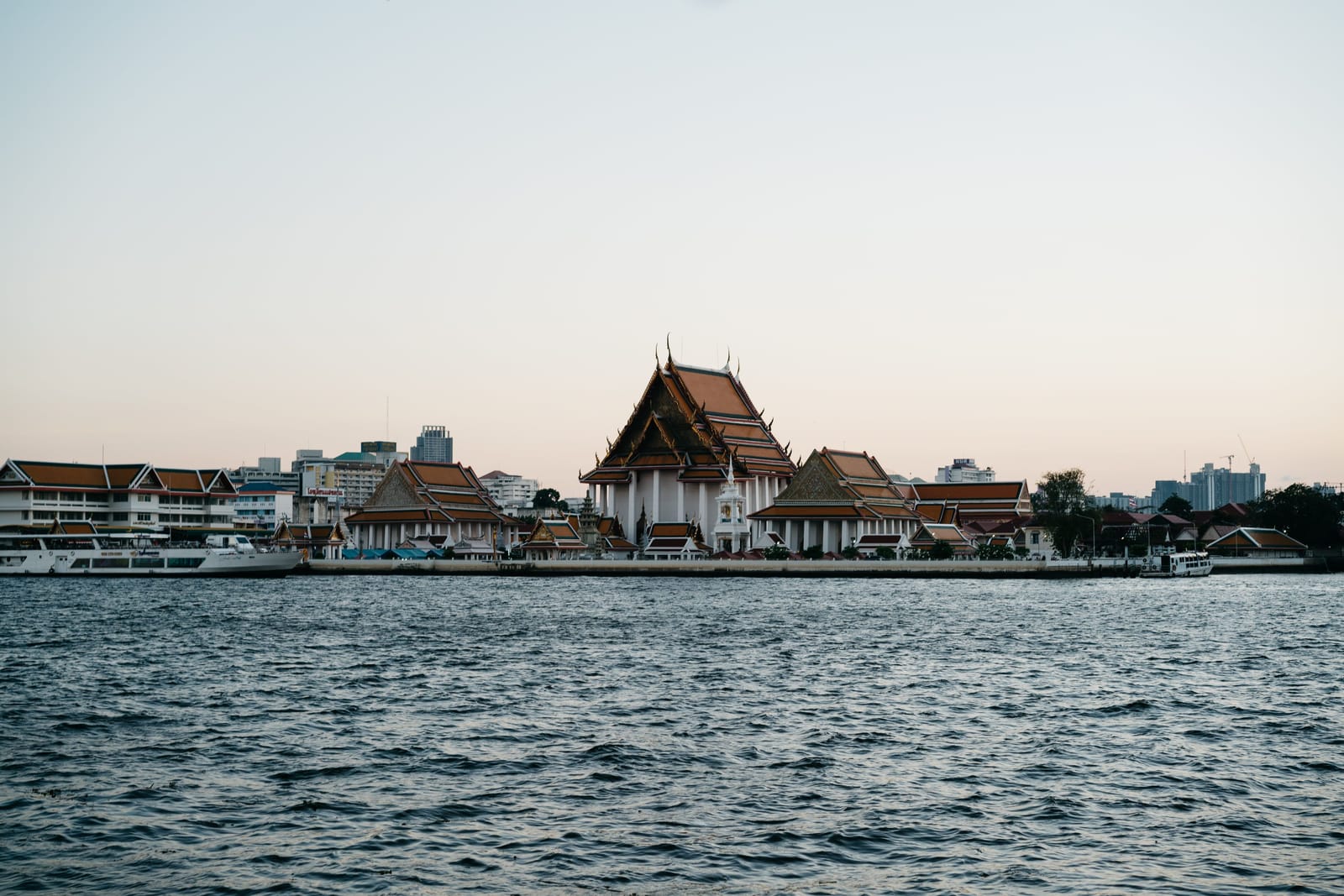 Temples by boat